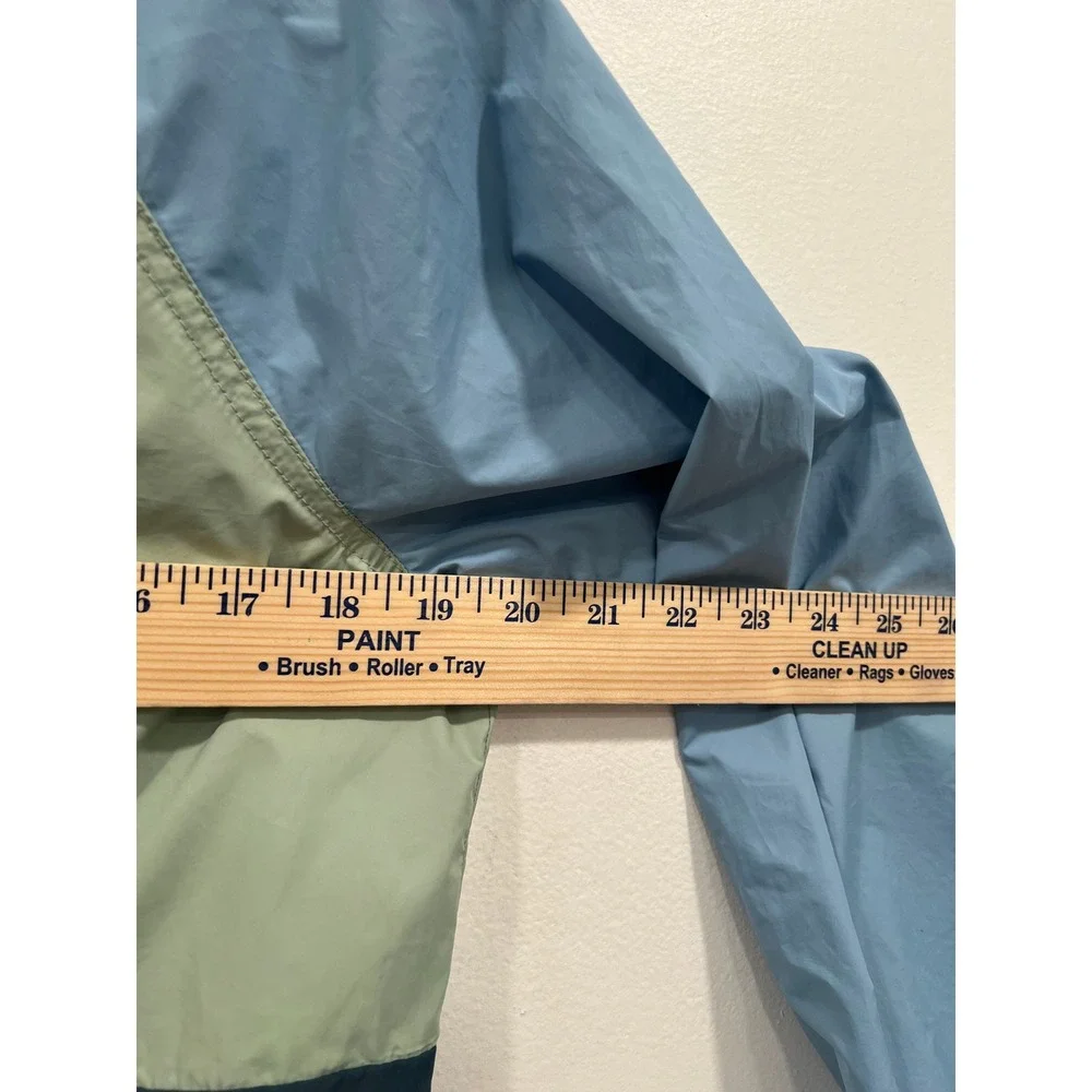Gymboree Windbreaker Boys Multicolor Colorblock Half Zip Hooded Jacket Sz XL 14